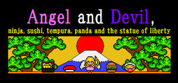 Angel and Devil,ninja,sushi,tempura,panda and the statue of liberty