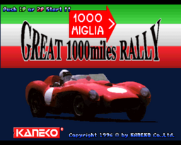 1000 Miglia: Great 1000 Miles Rally