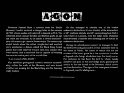 AGON: From Lapland to Madagascar