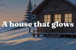 A house that glows